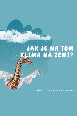 Promluvme si o změně klimatu blue whimsical-color-block