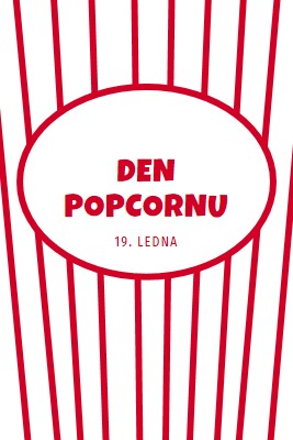 Den popcornu white whimsical-line