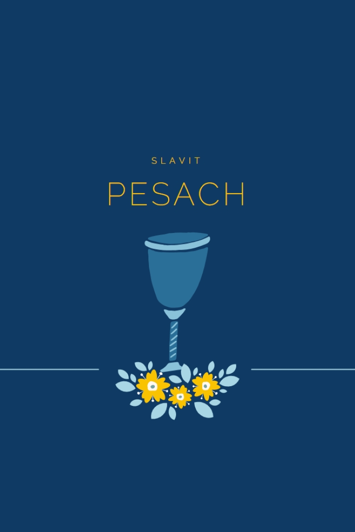 Oslava Paschy blue whimsical-color-block