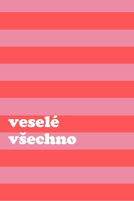 Všechno je veselé pink modern-bold