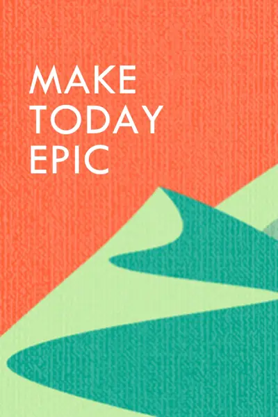Epické měřítko orange modern-bold
