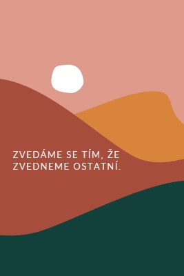 Povznášející západ slunce pink organic-boho