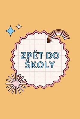 Školní daze orange vintage-retro