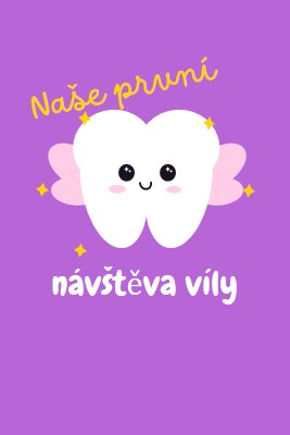 První návštěva víly purple whimsical-color-block