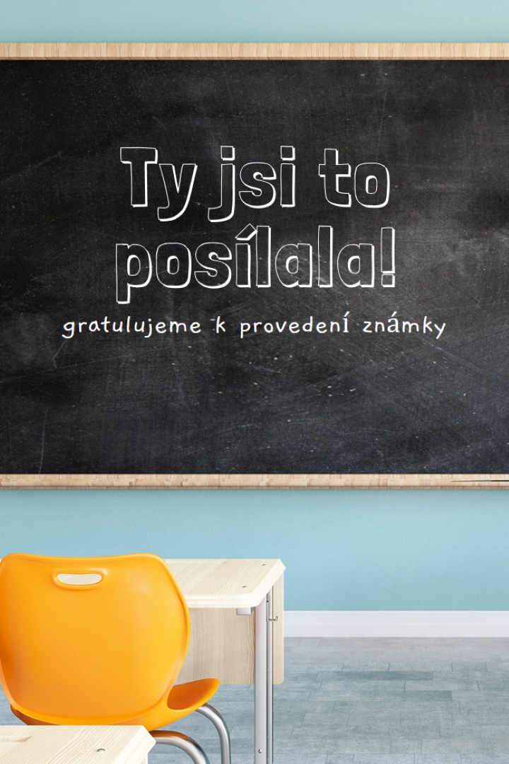 Udělali jsme známku blue modern-simple