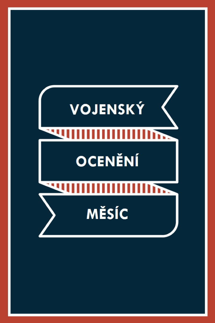 Oslava měsíce vojenského ocenění blue modern-simple