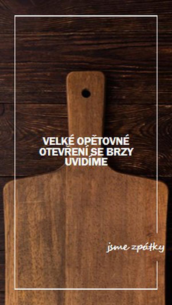 Jsme zpátky brown modern-simple