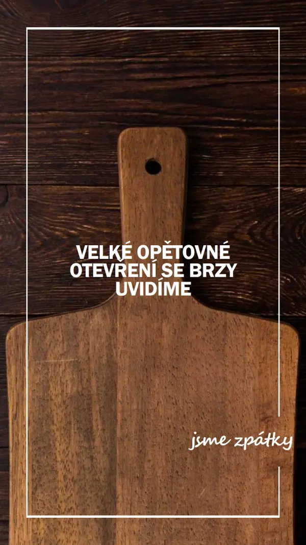 Jsme zpátky brown modern-simple