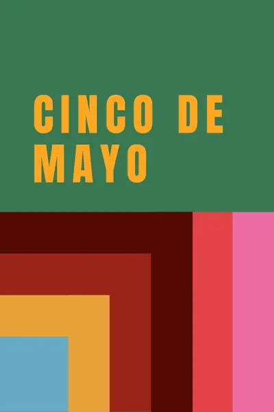 Oslava Cinco de Mayo green modern-color-block