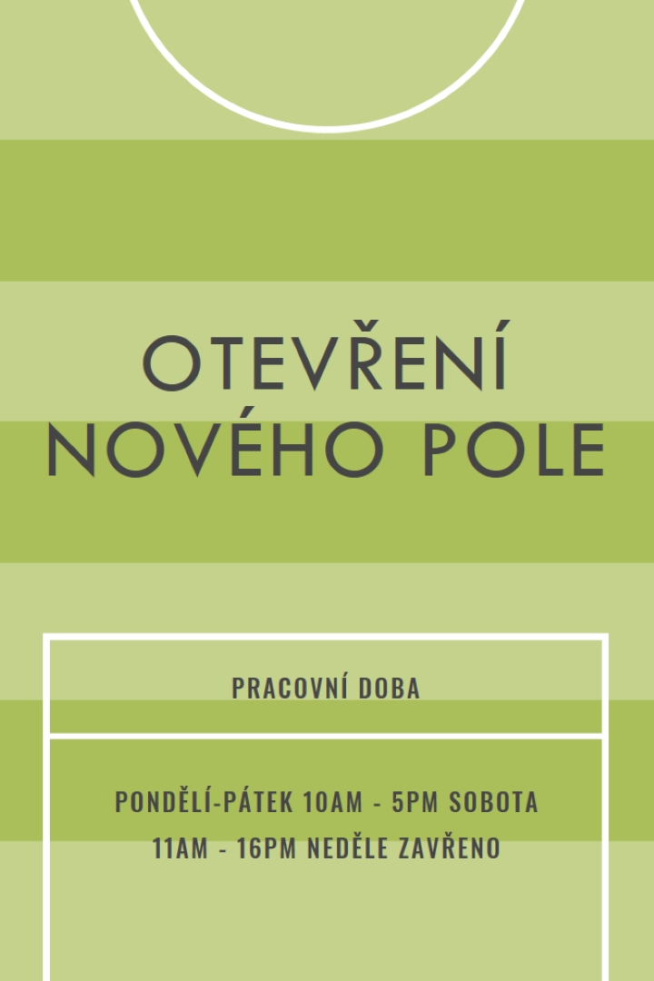 Cíle pole green modern-geometric-&-linear