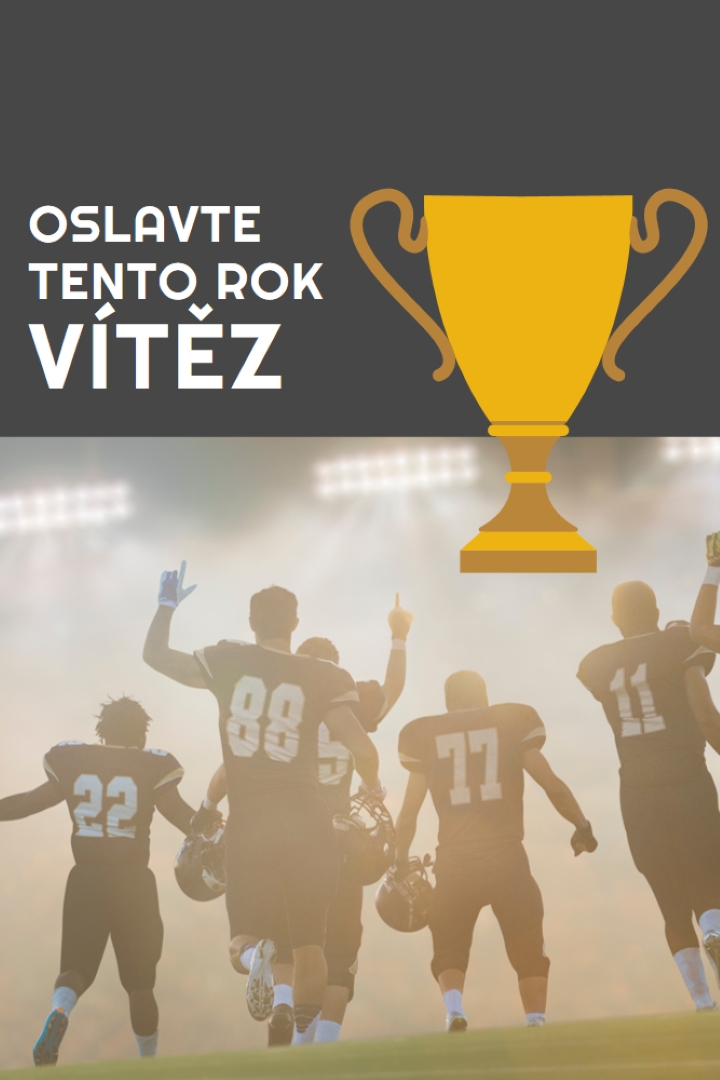 Oslavte vítěze blue modern-simple