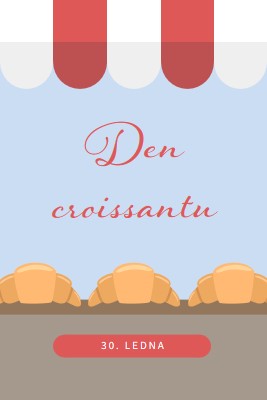 Den croissantu blue whimsical-color-block