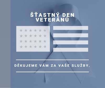 Čest americkým veteránům gray modern-simple