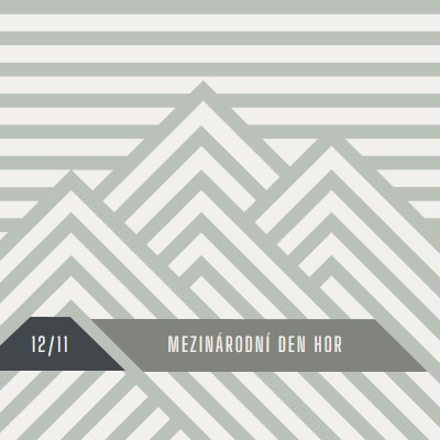 Mezinárodní den hor gray modern-geometric-&-linear