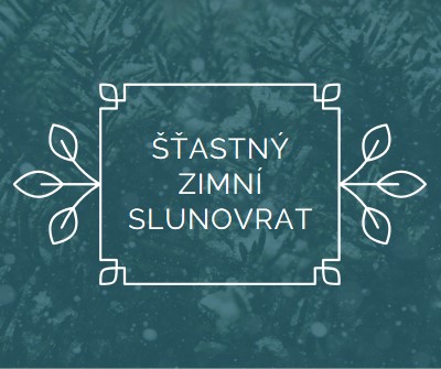 Zimní slunovrat green modern-simple