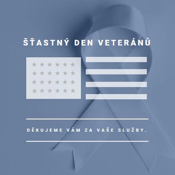 Čest americkým veteránům gray modern-simple