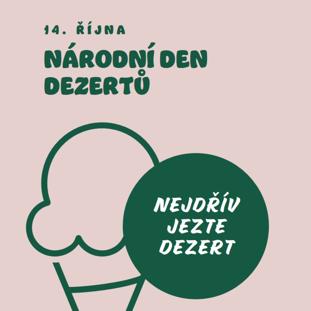 Národní den dezertů pink vintage-retro