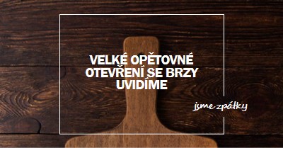 Jsme zpátky brown modern-simple