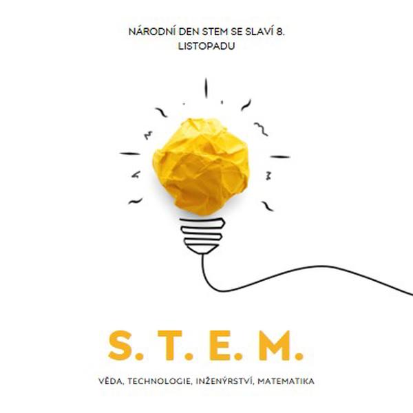 Věda, technologie, inženýrství, matematika yellow modern-simple