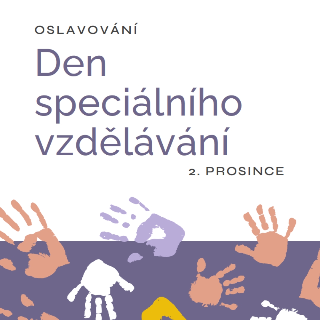 Oslava dne speciálního vzdělávání purple whimsical-color-block