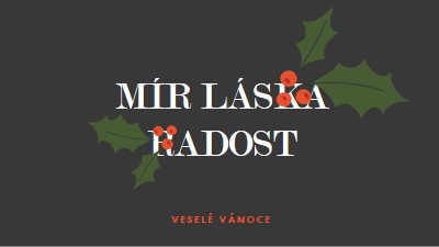 Mír, láska, radost gray modern-simple