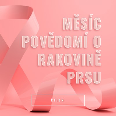 Povědomí o rakovině prsu pink modern-bold