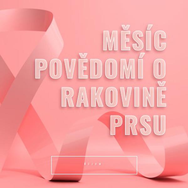 Povědomí o rakovině prsu pink modern-bold