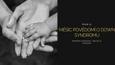 Měsíc povědomí o down syndromu black modern-simple