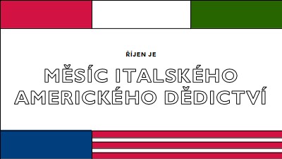 Měsíc italského amerického dědictví white vintage-retro