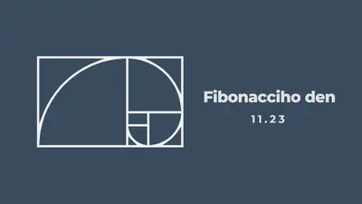 Fibonacciho den blue modern-simple