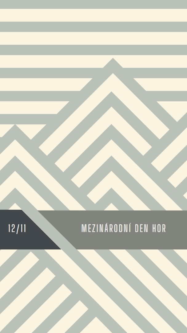Mezinárodní den hor gray modern-geometric-&-linear