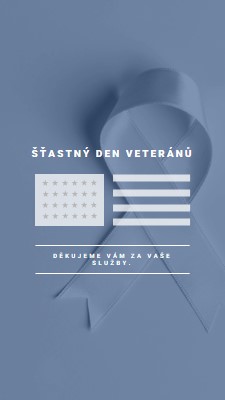 Čest americkým veteránům gray modern-simple