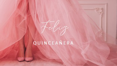 Barvy quinceanera pink modern-simple