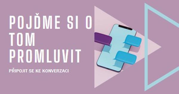 Úvodní konverzace purple modern-geometric-&-linear