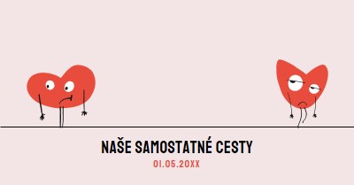 Naše samostatné cesty pink whimsical-line