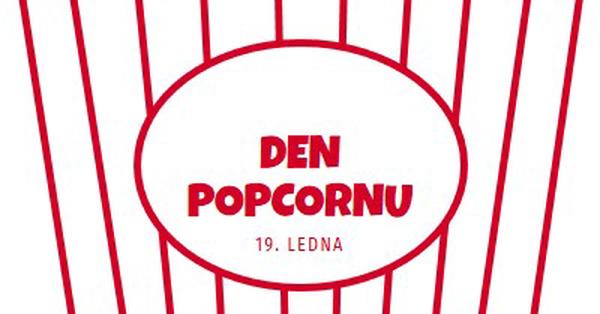 Den popcornu white whimsical-line