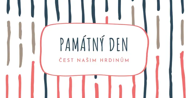 Čest našim hrdinům white whimsical-line
