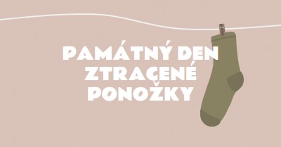 Památný den ztracené ponožky brown whimsical-color-block