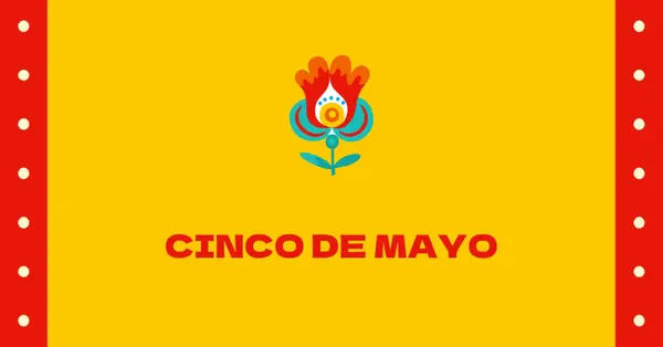 Cinco de Mayo yellow modern-color-block
