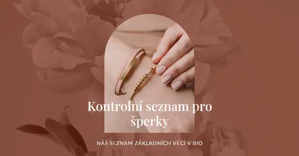 Kontrolní seznam pro šperky pink organic-boho