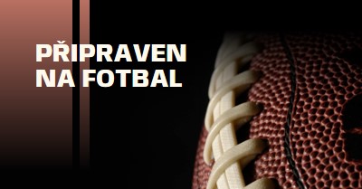 Připraveni na fotbal brown modern-simple