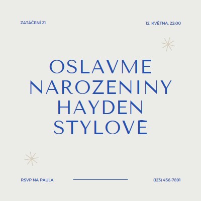 Oslava 21. narozenin gray modern,minimal,typographic,contemporary,current,stylish,simple,clean,text-based