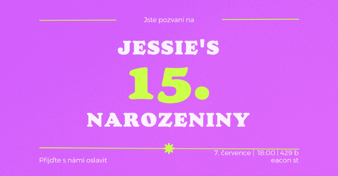 Jste pozváni purple bold,vibrant,retro