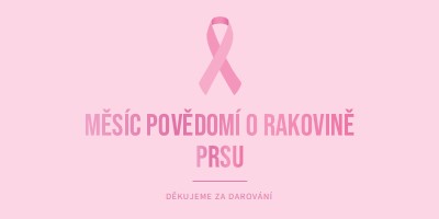 Měsíc povědomí o rakovině prsu pink modern-simple