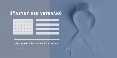 Čest americkým veteránům gray modern-simple