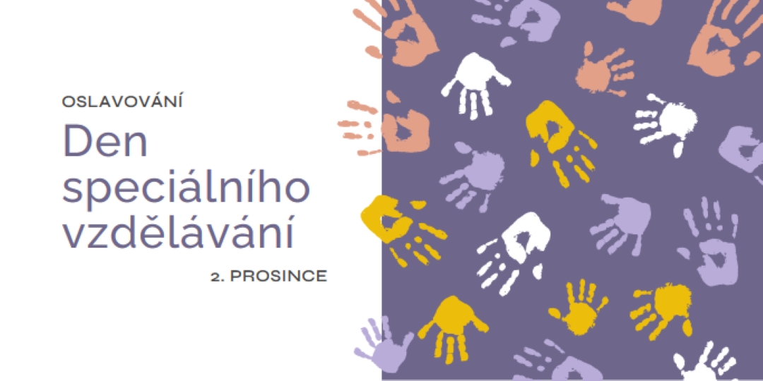 Oslava dne speciálního vzdělávání purple whimsical-color-block