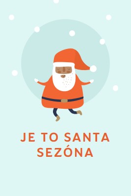 To je Santa sezóna blue whimsical-color-block