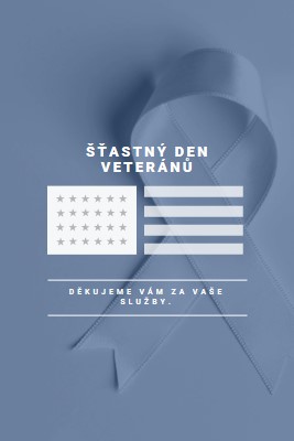 Čest americkým veteránům gray modern-simple