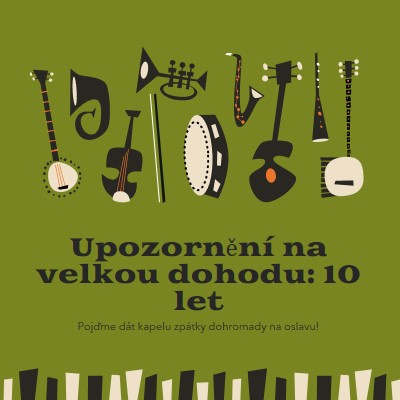 Upozornění na velkou dohodu green retro,graphic,music