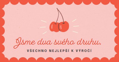 Jsme dva svého druhu. red illustration,retro,playful